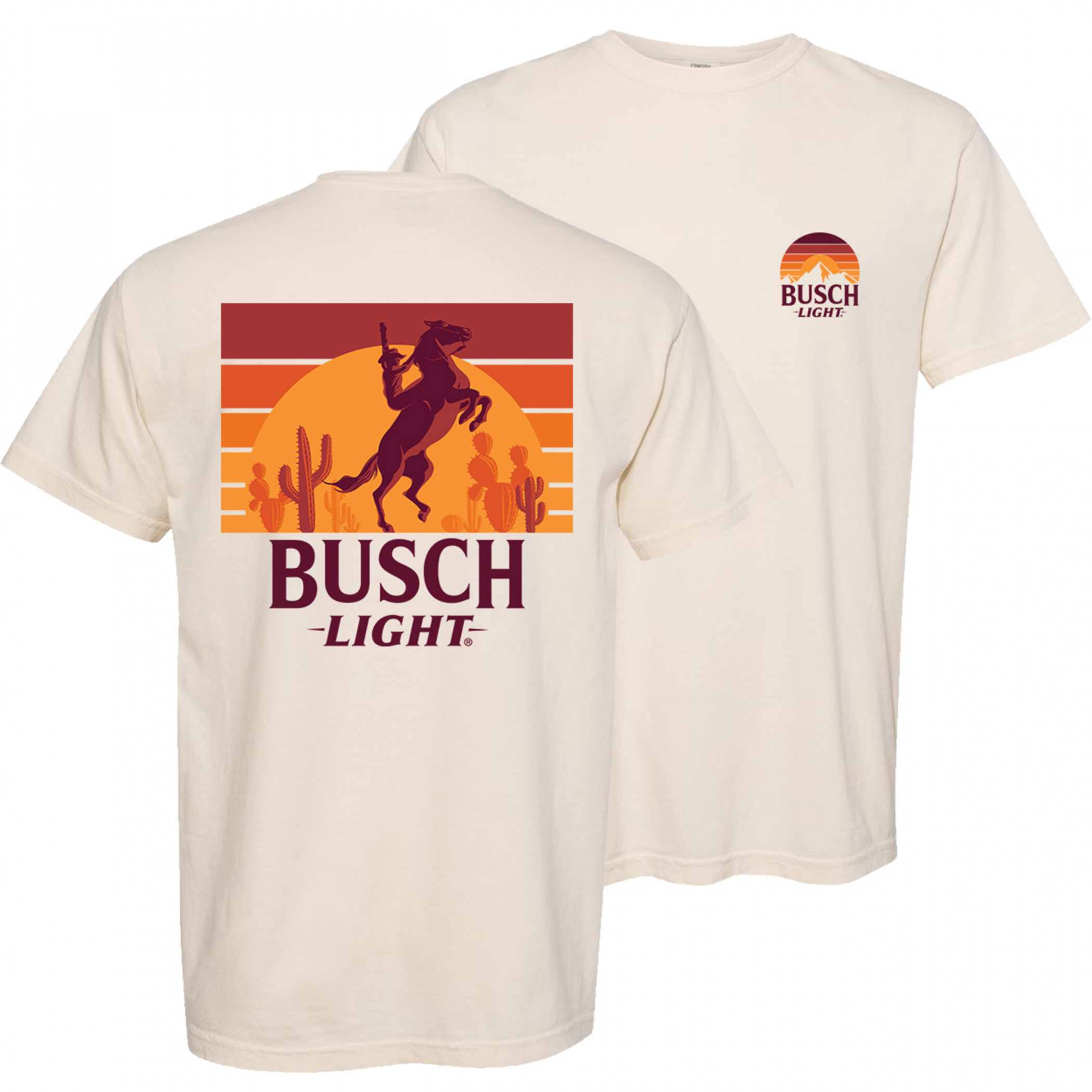 Busch Light Cowboy Sunset T-Shirt